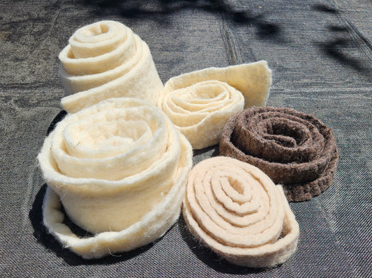 Wool felt pieces