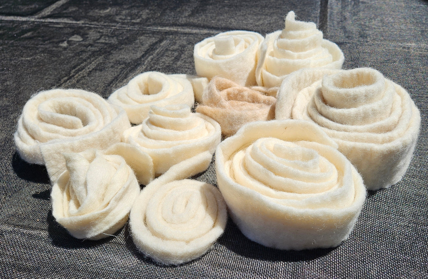 Wool felt pieces